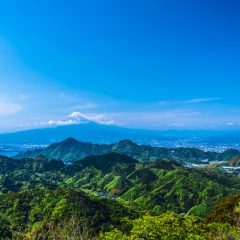 西伊豆エリアからの富士山