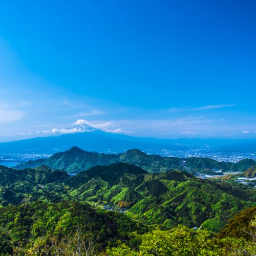 西伊豆エリアからの富士山