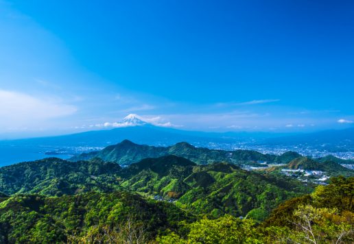 西伊豆エリアからの富士山