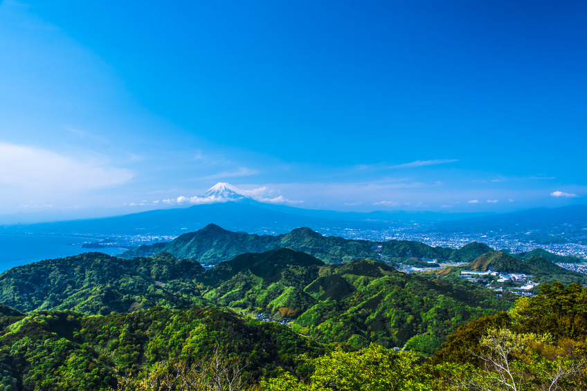 西伊豆エリアからの富士山